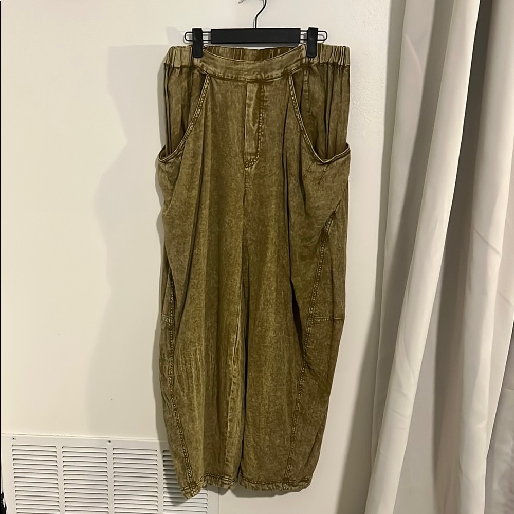 Free People Olive Green Women's Skirt